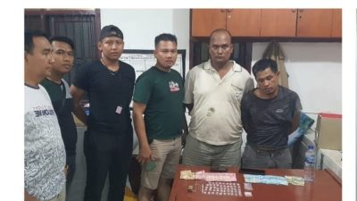 Lima Pelaku TP Narkotika Digulung Satres Polsek Kandis.