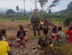 Upaya Pencarian Korban Hanyut Di Sungai Digoel, Koramil Oksibil Temui Masyarakat