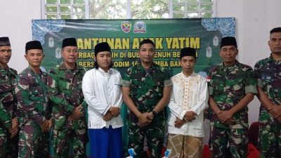 Ramadhan Berbagi, Dandim 1613, Sumba Barat Santuni Anak Yatim Piatu! 