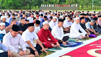 Lanud Rsn Gelar Sholat Idul Fitri 1444 H, Tahun 2023 mari implementasikan: Akhir dalam sambutan ucap begini!