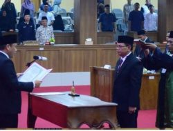 Samsul Bahri resmi dilantik, menyandang predikat sebagai anggota DPRD Musi Rawas: 2019-2024