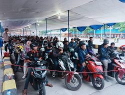 Arus balik Kendaraan Roda Dua,Meningkat 26 Persen Nyebrang Ke pulau Jawa