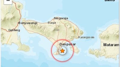 Gempa M6,6 Bali Diguncang Berpusat di Laut Jawa