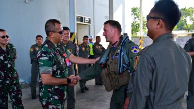 Danlanud Roesmin Nurjadin Sambut Kedatangan F-16 US PACAF