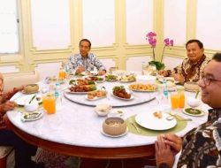 Jokowi Ajak Ganjar, Prabowo dan Anis Makan Siang di Istana, Begini Isi Menu dan Pembicaraan Mereka!!