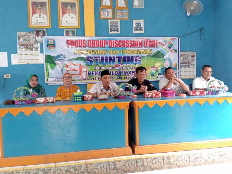 Desa Pekon Ulok Manik Pesisir Barat, Gelar Sosialisasi Rembuk Stunting