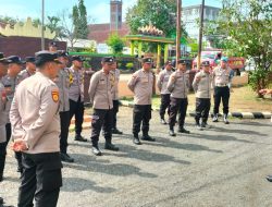 131 Personil Polri Amankan Kampanye Hari Pertama di Kab. Lampung Selatan
