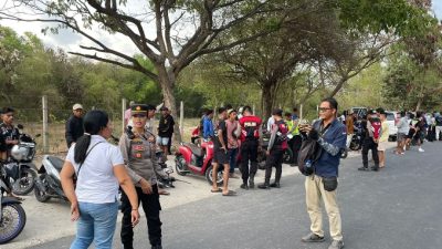 Tim Gabungan Gelar Razia Di Kawasan Serangan Amankan Ratusan Kendaraan Bermotor