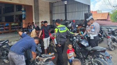 Jaga Kenyamanan Menjelang Demokrasi, Sat Lantas Polres SBD Rutin Laksanakan Razia Knalpot Brong!