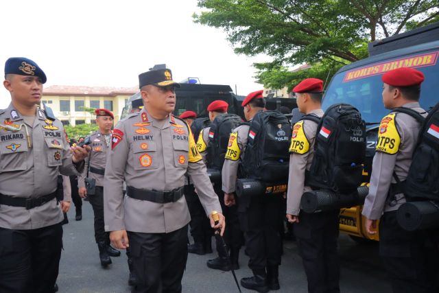 Polda Lampung, Perpanjang 1.882 Personil BKO Untuk Pengamanan Pemungutan Suara