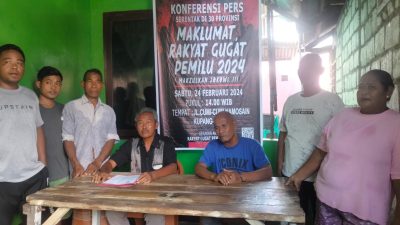 Aliansi Rakyat Gugat Pemilu 2024, Gelar Konferensi Pers