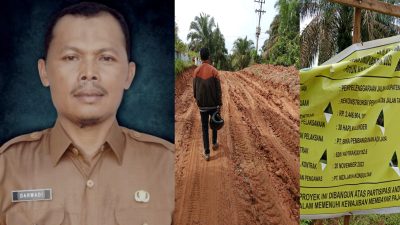 Diduga Kades dan Sekdes Kumain Penyalahgunaan Dana Desa, Jalan Mangrak tak Kunjung di Perbaiki!