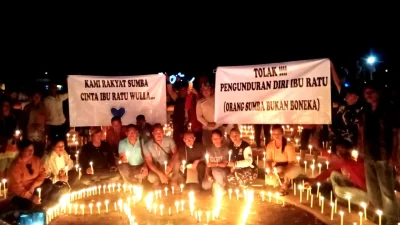 Masyarakat Sumba Gelar Aksi Pembakaran 73.000 Lilin, Dimintai Ketum Partai NasDem Batalkan Surat, Pengunduran Diri Ratu Wulla