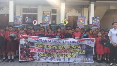 Goes To School Sat Lantas Polres Badung Ke SDN 3 Werdi Bhuwana