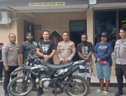 1 Buah Motor Curian Berhasil Diamankan Anggota Polsek Kawasan Bandara Sentani