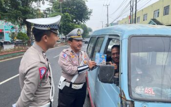 Tekan Pelanggaran dan Kecelakaan, Ditlantas Polda Lampung Edukasi Masyarakat Tertib Berlalu Lintas