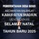 Pemerintah Desa Sogo Kecamatan Balerejo Kabupaten Madiun Mengucapkan Selamat Natal dan Tahun Baru 2025